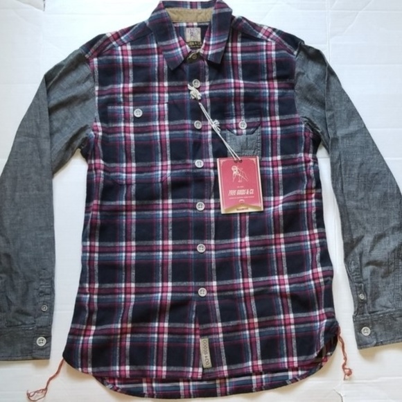 PRPS Other - Prps Goods & Co Blue Plaid Button Down Shirt sz L